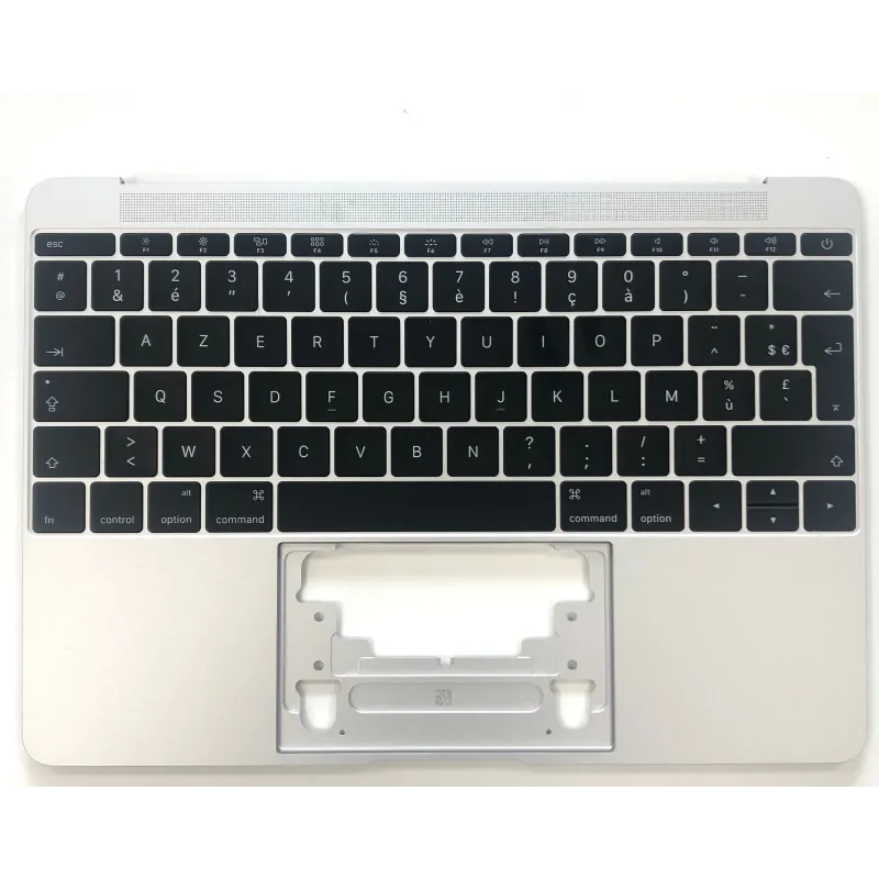 Clavier Apple MacBook 12" Argent A1534 2015 Topcase Français Assemblé Clavier Apple MacBook 12" Argent A1534 2015 Topcase Français Assemblé