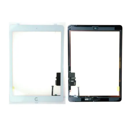 Vitre tactile Apple iPad Air 1 / iPad 5 Ecran Blanc + bouton Home + stickers