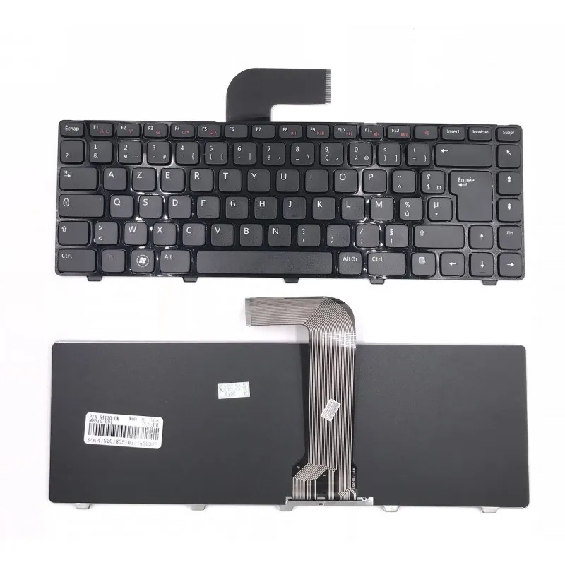 Clavier Dell Inspiron M4040 M4110 M4110 M411R Noir Français Azerty