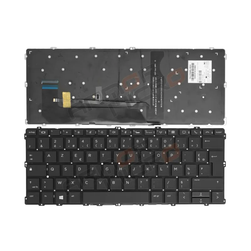 Clavier HP EliteBook X360 1030 G2 Rétro-éclairé Français Azerty Noir Clavier HP EliteBook X360 1030 G2 Rétro-éclairé Français Azerty Noir
