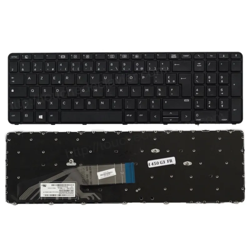 Clavier HP ProBook 650G2 / 655G2 Français Azerty Noir