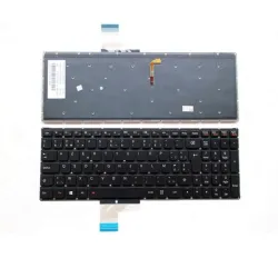 Clavier Lenovo Y50-70 / Y70-70 Rétro-éclairé Français Azerty Noir Rouge