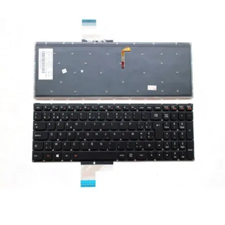 Clavier Lenovo Y50-70 / Y70-70 Rétro-éclairé Français Azerty Noir Rouge
