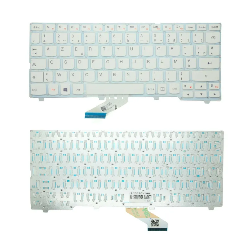 Clavier Lenovo Ideapad 110S-11IBR 80WG 11" Français Azerty Blanc Clavier Lenovo Ideapad 110S-11IBR 80WG 11" Français Azerty Blanc