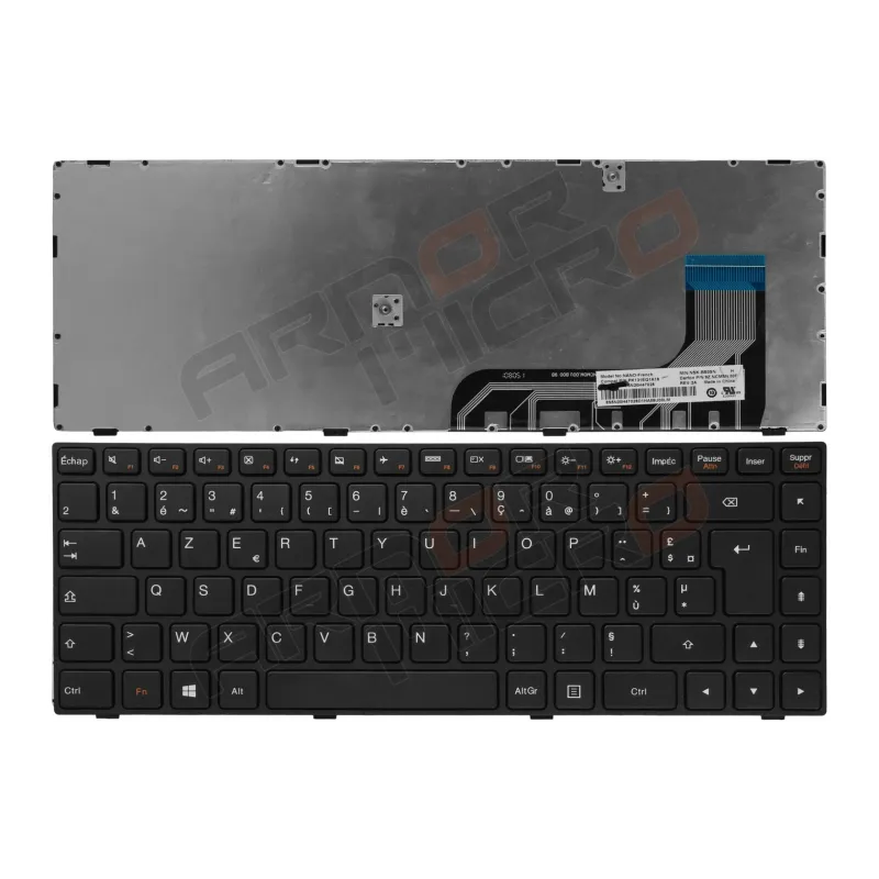 Clavier Lenovo Ideapad 100-14IBY 80MH 14" Français Azerty Clavier Lenovo Ideapad 100-14IBY 80MH 14" Français Azerty