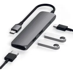 Adaptateur USB-C vers Multiport USB, USB-C et HMDI - Space Grey