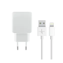 Pack Chargeur Secteur USB + Câble Lightning 1M pour iPhone - Macinfo