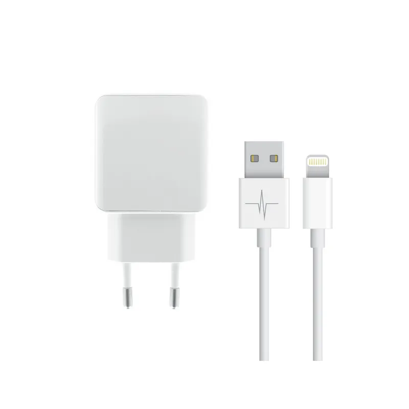 Pack Chargeur Secteur USB + Câble Lightning 1M pour iPhone - Macinfo Pack Chargeur Secteur USB + Câble Lightning 1M pour iPhone - Macinfo