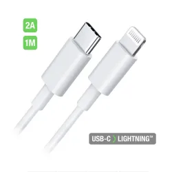 Pack Chargeur USB-C/USB + Câble 1M lightning pour Apple iPhone