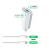 Pack Chargeur USB-C/USB + Câble 1M lightning pour Apple iPhone