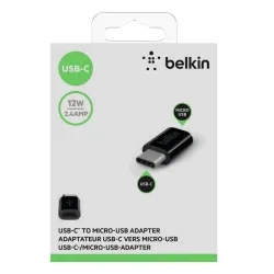 Belkin - Adaptateur USB-C vers Micro USB - Noir