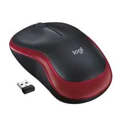 Logitech - Souris M185 bluetooth Rouge