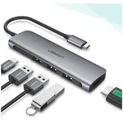 UGREEN - Adaptateur USB-C vers Multiport USB, USB-C et HDMI - MACINFO