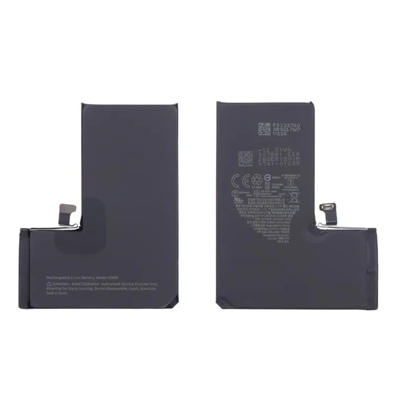 Batterie A2866 Apple iPhone 14 Pro 3.87V 12.38Wh 3200mAh Batterie A2866 Apple iPhone 14 Pro 3.87V 12.38Wh 3200mAh