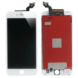 Ecran LCD original +vitre tactile assemblé sur chassis blanc pour iPhone 6S Plus