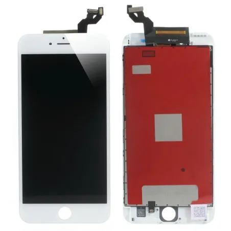 Ecran LCD original +vitre tactile assemblé sur chassis blanc pour iPhone 6S Plus