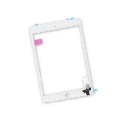 Vitre Tactile Apple iPad mini 3 A1599 A1600 Ecran Blanc + Stickers Fixation