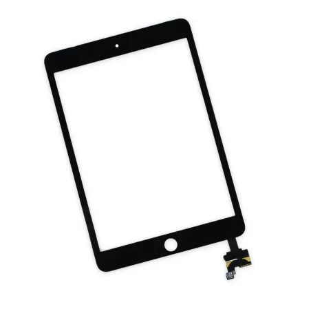 Vitre tactile Apple iPad mini 3 A1599 A1600 Noir +Sticker de fixation assemblée