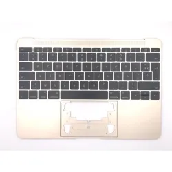 Clavier Apple MacBook 12" A1534 EMC 2991 3099 Topcase Or Francais Azerty