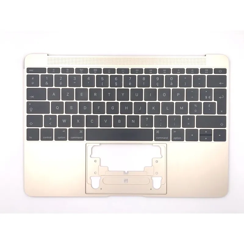 Clavier Apple MacBook 12" A1534 EMC 2991 3099 Topcase Or Francais Azerty Clavier Apple MacBook 12" A1534 EMC 2991 3099 Topcase Or Francais Azerty
