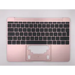 Topcase Rose avec clavier français AZERTY pour MacBook 12\" A1534 EMC 2991 3099