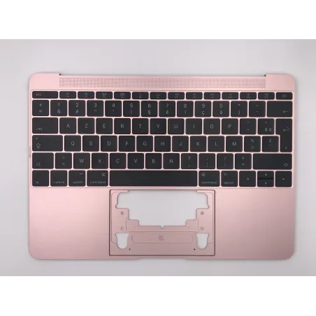 Topcase Rose avec clavier français AZERTY pour MacBook 12\" A1534 EMC 2991 3099