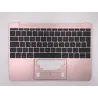 Topcase Rose avec clavier français AZERTY pour MacBook 12\" A1534 EMC 2991 3099
