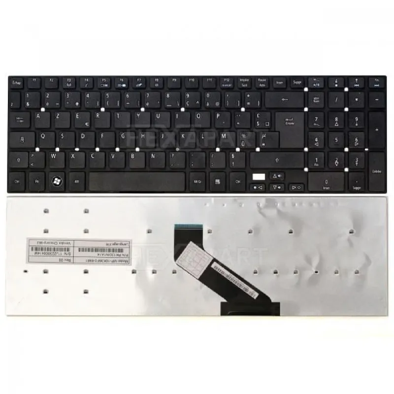 Clavier Acer Aspire ES1-512 Série Noir Français Azerty FR Clavier Acer Aspire ES1-512 Série Noir Français Azerty FR