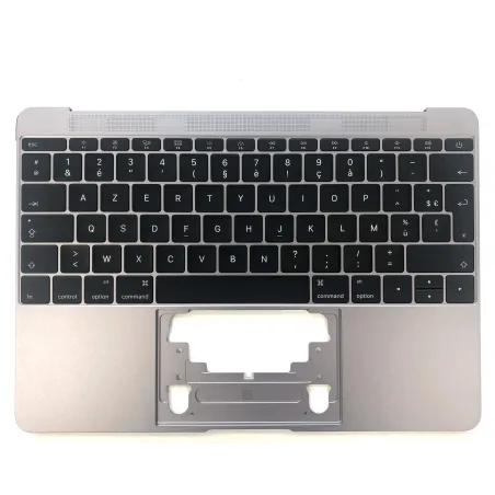 Clavier Apple MacBook 12" Gris A1534 2015 EMC 2746 Topcase Français Azerty