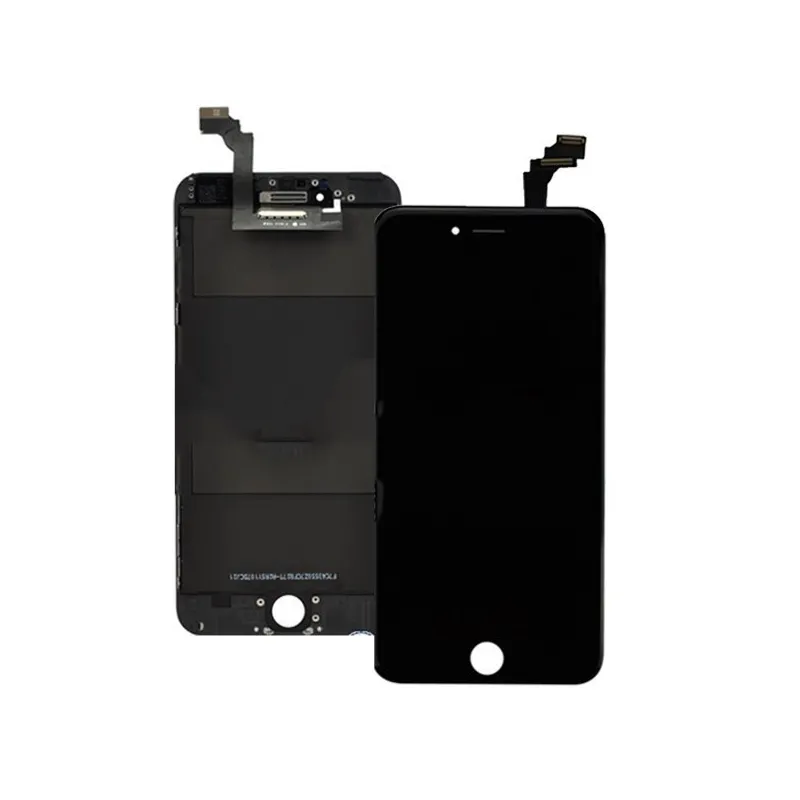 Ecran LCD Retina Premium + Vitre tactile + chassis Noir iPhone 6 Plus + 