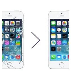 Réparation remplacement écran LCD Premium + Vitre iPhone 5 Blanc