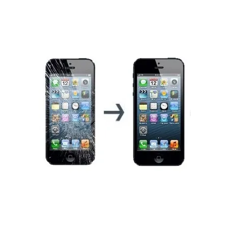 Réparation remplacement écran LCD Premium + Vitre iPhone 5 Noir 
