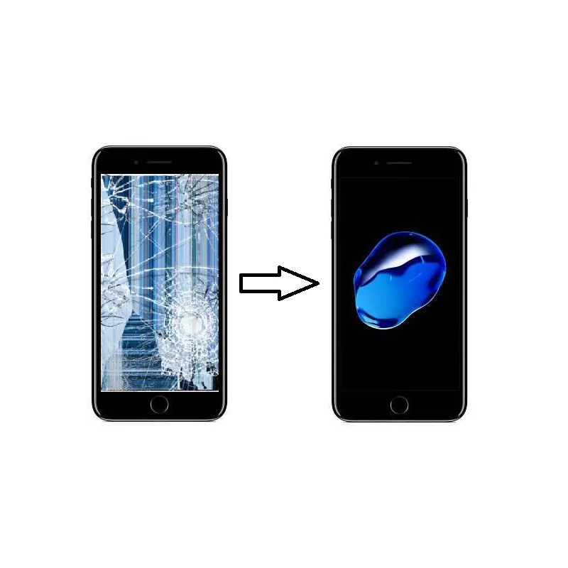 Réparation remplacement écran LCD Premium + Vitre iPhone 7 Noir