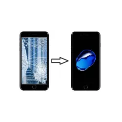 Réparation remplacement écran LCD Premium + Vitre iPhone 7 Plus Noir