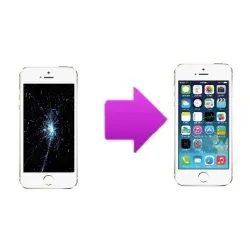 Réparation remplacement écran LCD Premium + Vitre iPhone 5S/SE Blanc