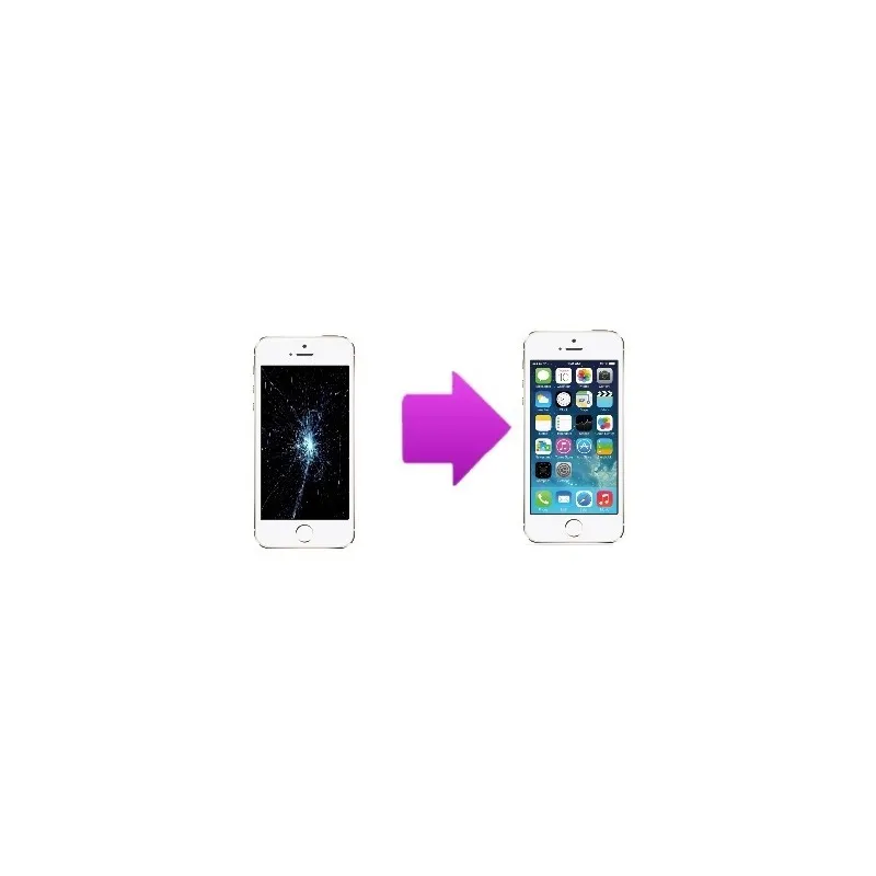 Réparation remplacement écran LCD Premium + Vitre iPhone 5S/SE Blanc