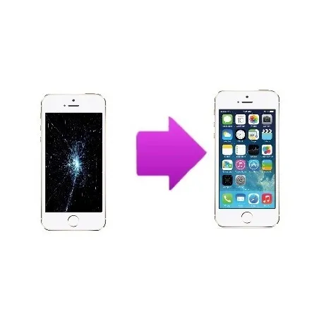 Réparation remplacement écran LCD Premium + Vitre iPhone 5S/SE Blanc