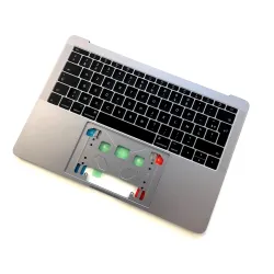Clavier Apple MacBook Pro 13" A1708 Gris Sideral Topcase Francais Azerty