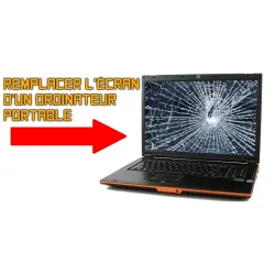 Forfait remplacement dalle écran LCD d\'ordinateur portable PC