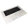 Clavier Apple MacBook Pro 15\" A1707 EMC 3072 3162 Argent Topcase Assemblé